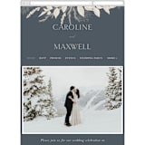 "Winter White Botanicals" - Wedding Website in Slate by Erin Deegan - Mobile Layout