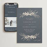 "Winter White Botanicals" - Wedding Website in Slate by Erin Deegan - Match Your Stationery