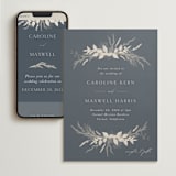 "Winter White Botanicals" - Wedding Website in Slate by Erin Deegan - Match Your Stationery
