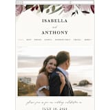 "Roses & Greenery" - Wedding Website in Aubergine by Susan Moyal - Mobile Layout