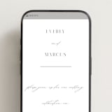 "Everly" - Wedding Website in Snow by Hooray Creative - Mobile Layout