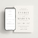 "Everly" - Wedding Website in Snow by Hooray Creative - Match Your Stationery