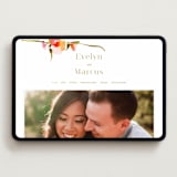 "colorwash floral" - Wedding Website in Blossom by Angela Marzuki - Desktop Design