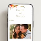 "colorwash floral" - Wedding Website in Blossom by Angela Marzuki - Mobile Layout