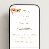 "colorwash floral" - Wedding Website in Blossom by Angela Marzuki - Mobile Layout