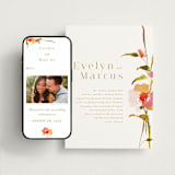 "colorwash floral" - Wedding Website in Blossom by Angela Marzuki - Match Your Stationery