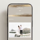 "True Love" - Wedding Website in Clay by Carolyn Nicks - Mobile Layout