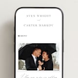 "Storybook" - Wedding Website in Ink by Jennifer Postorino - Mobile Layout