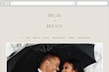 "Moderne" - Wedding Website in Graphite by Everett Paper Goods - Desktop Design
