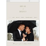 "Moderne" - Wedding Website in Graphite by Everett Paper Goods - Mobile Layout