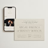 "Moderne" - Wedding Website in Graphite by Everett Paper Goods - Match Your Stationery