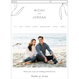 "Denali" - Wedding Website in Linen by Carly Reed Walker - Mobile Layout