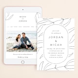 "Denali" - Wedding Website in Linen by Carly Reed Walker - Match Your Stationery