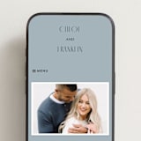 "Layered" - Wedding Website in Cloud by Kelly Schmidt - Mobile Layout