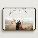 "Waldorf" - Wedding Website in Taupe by Kelly Schmidt - Desktop Design