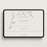 "Waldorf" - Wedding Website in Taupe by Kelly Schmidt - Desktop Design
