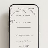 "Waldorf" - Wedding Website in Taupe by Kelly Schmidt - Mobile Layout