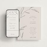 "Waldorf" - Wedding Website in Taupe by Kelly Schmidt - Match Your Stationery