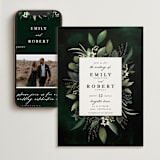 "Forest Finds" - Wedding Website in Emerald by Susan Moyal - Match Your Stationery