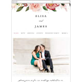"Blossom" - Wedding Website in Blush by Susan Moyal - Mobile Layout