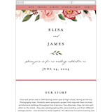 "Blossom" - Wedding Website in Blush by Susan Moyal - Mobile Layout