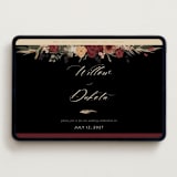 "Botanical Edge" - Wedding Website in Merlot by Susan Moyal - Desktop Design
