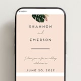 "Tropical Oasis" - Wedding Website in Coral by Joanna Griffin - Mobile Layout