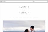 "Gilded Ampersand" - Wedding Website in Pearl by Hooray Creative - Desktop Design