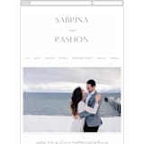 "Gilded Ampersand" - Wedding Website in Pearl by Hooray Creative - Mobile Layout