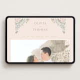 "Wild Flora" - Wedding Website in Blossom by Kristen Smith - Desktop Design