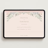 "Wild Flora" - Wedding Website in Blossom by Kristen Smith - Desktop Design