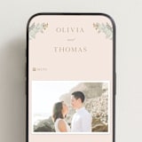 "Wild Flora" - Wedding Website in Blossom by Kristen Smith - Mobile Layout