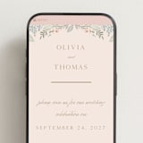 "Wild Flora" - Wedding Website in Blossom by Kristen Smith - Mobile Layout