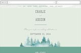 "Forest air" - Wedding Website in Aqua by Yuliya Evseeva - Desktop Design
