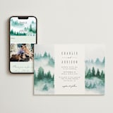 "Forest air" - Wedding Website in Aqua by Yuliya Evseeva - Match Your Stationery