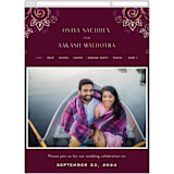 "Henna" - Wedding Website in Mixed Berry by fatfatin - Mobile Layout