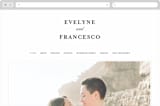 "Blancmange" - Wedding Website in Frost by chocomocacino - Desktop Design