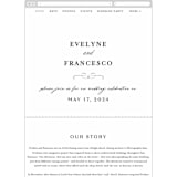 "Blancmange" - Wedding Website in Frost by chocomocacino - Mobile Layout