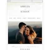 "Pastel Sky" - Wedding Website in Moss by Hannah Williams - Mobile Layout