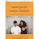 "Bold Blocks" - Wedding Website in Sedona by Robert and Stella - Mobile Layout