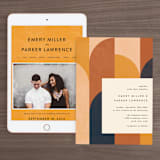 "Bold Blocks" - Wedding Website in Sedona by Robert and Stella - Match Your Stationery