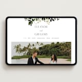 "Grove" - Wedding Website in Meadow by Everett Paper Goods - Desktop Design