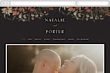 "Fall Garden Bouquet" - Wedding Website in Rust by Grace Kreinbrink - Desktop Design