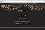 "Fall Garden Bouquet" - Wedding Website in Rust by Grace Kreinbrink - Desktop Design