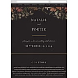 "Fall Garden Bouquet" - Wedding Website in Rust by Grace Kreinbrink - Mobile Layout