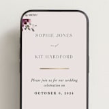 "Fleur" - Wedding Website in Blush by Lori Wemple - Mobile Layout