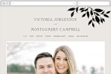 "Elegant Classic" - Wedding Website in Tuxedo by Wildfield Paper Co - Desktop Design