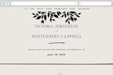 "Elegant Classic" - Wedding Website in Tuxedo by Wildfield Paper Co - Desktop Design