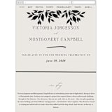 "Elegant Classic" - Wedding Website in Tuxedo by Wildfield Paper Co - Mobile Layout