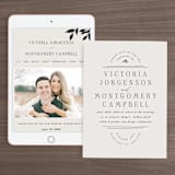 "Elegant Classic" - Wedding Website in Tuxedo by Wildfield Paper Co - Match Your Stationery